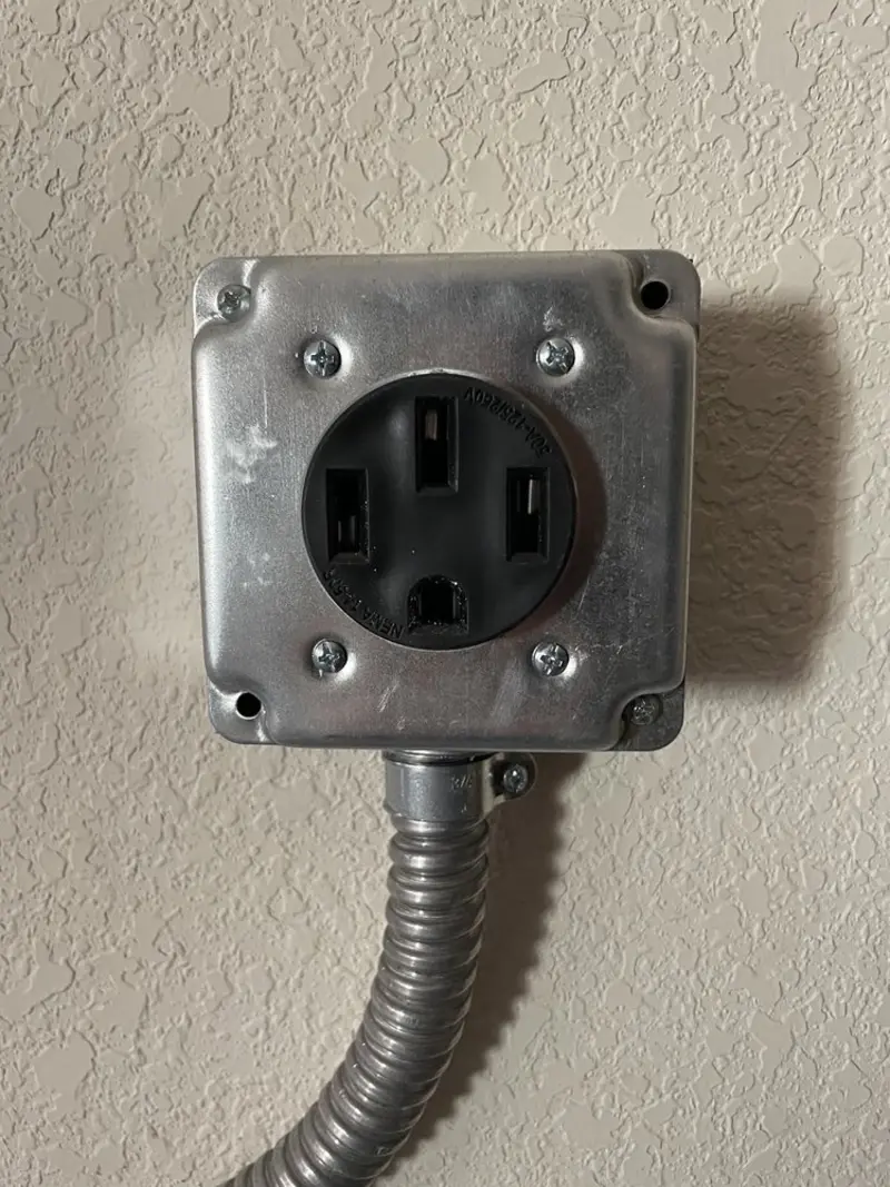 NEMA 14-50 outlet installed for Smart Home Electrical in Greenbriar